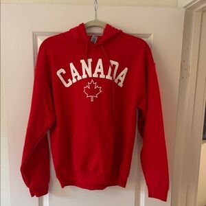Gildan Vibrant Red Canada Hoodie